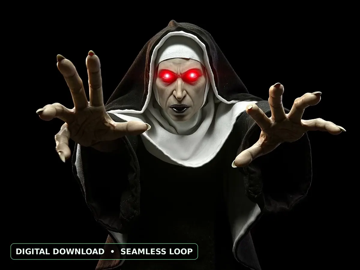 Ghastly Nun Projection window projection preview